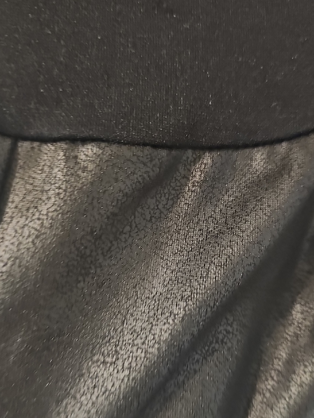 Time And Tru Women's Large 12-14 Faux Leather Maternity Leggings New - Picture 4 of 8